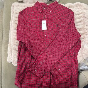 Polo by Ralph Lauren Red and Black Plaid Men's Shirt